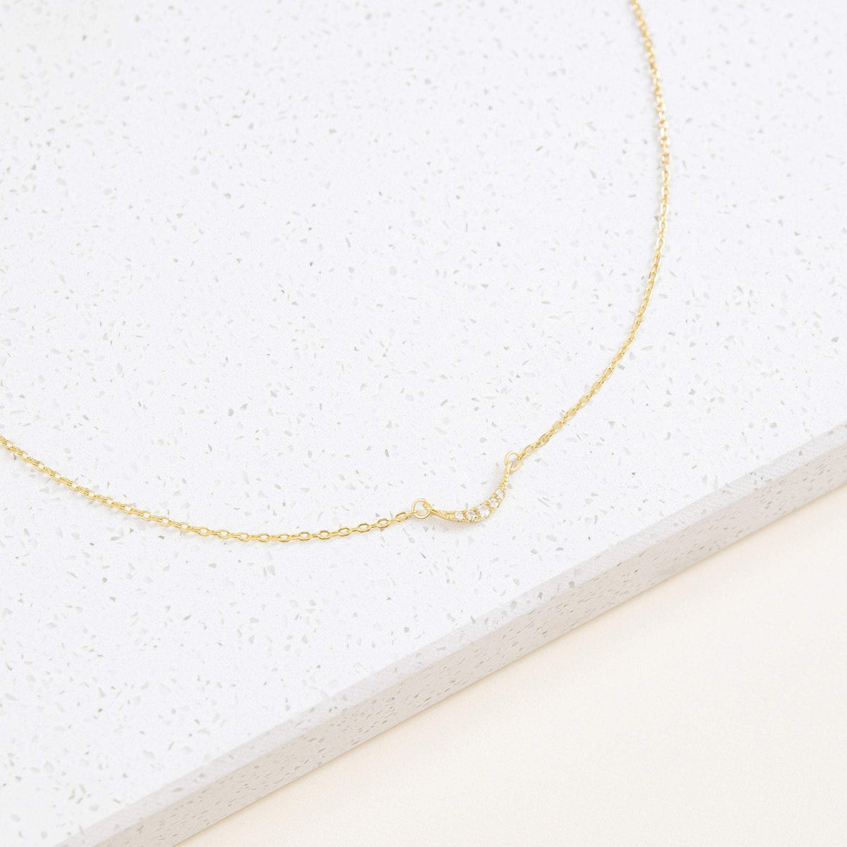 Lucia pave necklace