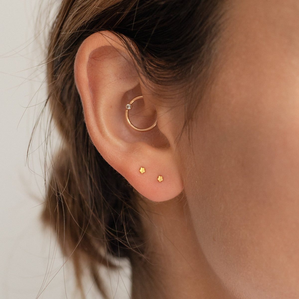 Tiny moon & star studs 2