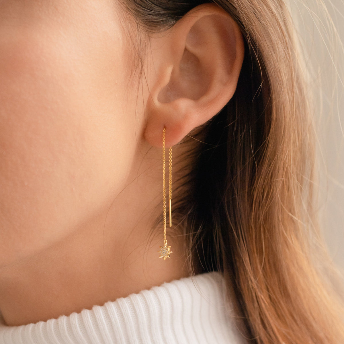 Lux threader earrings