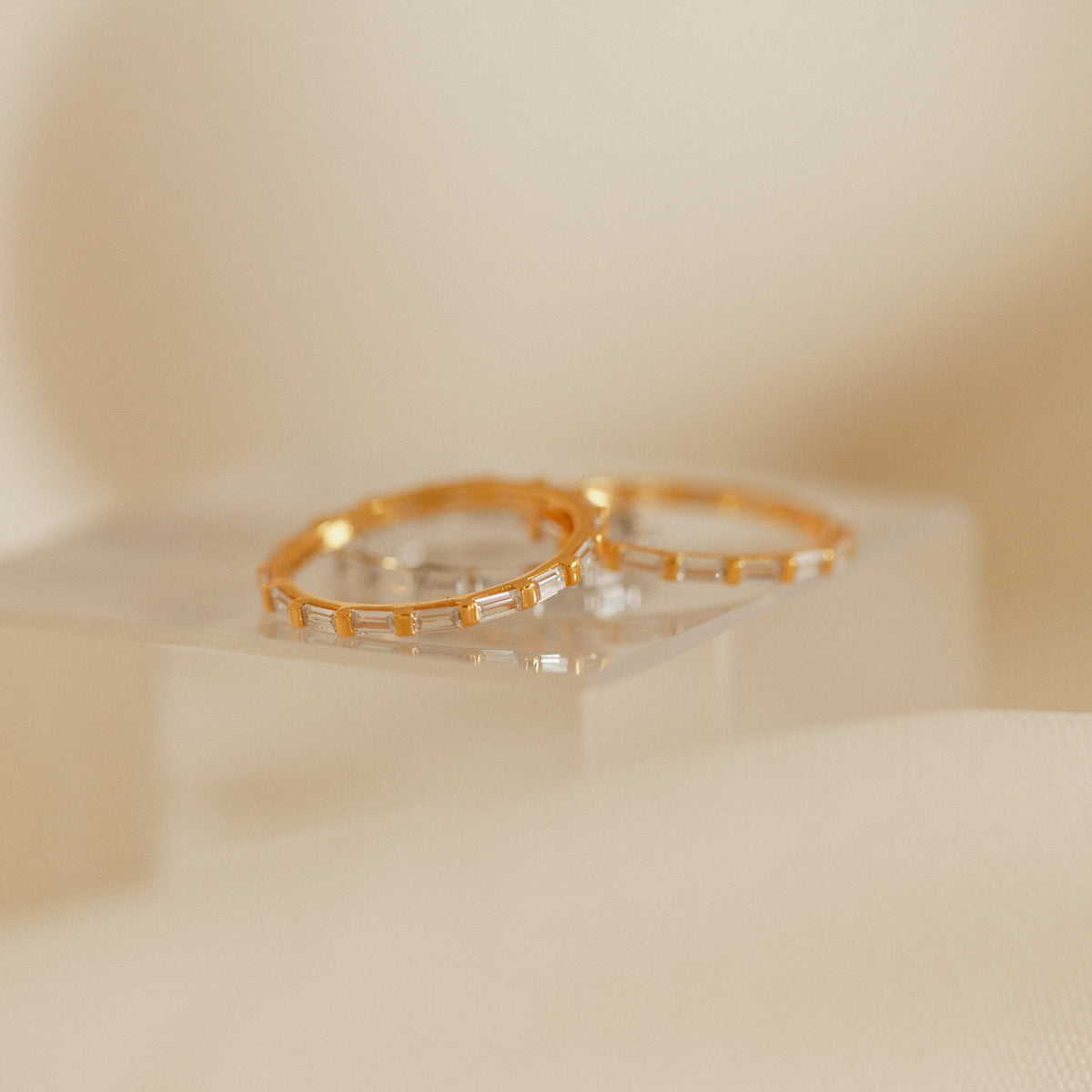 Baguette eternity ring