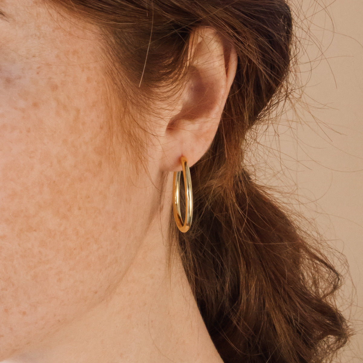 Anine oval hoops