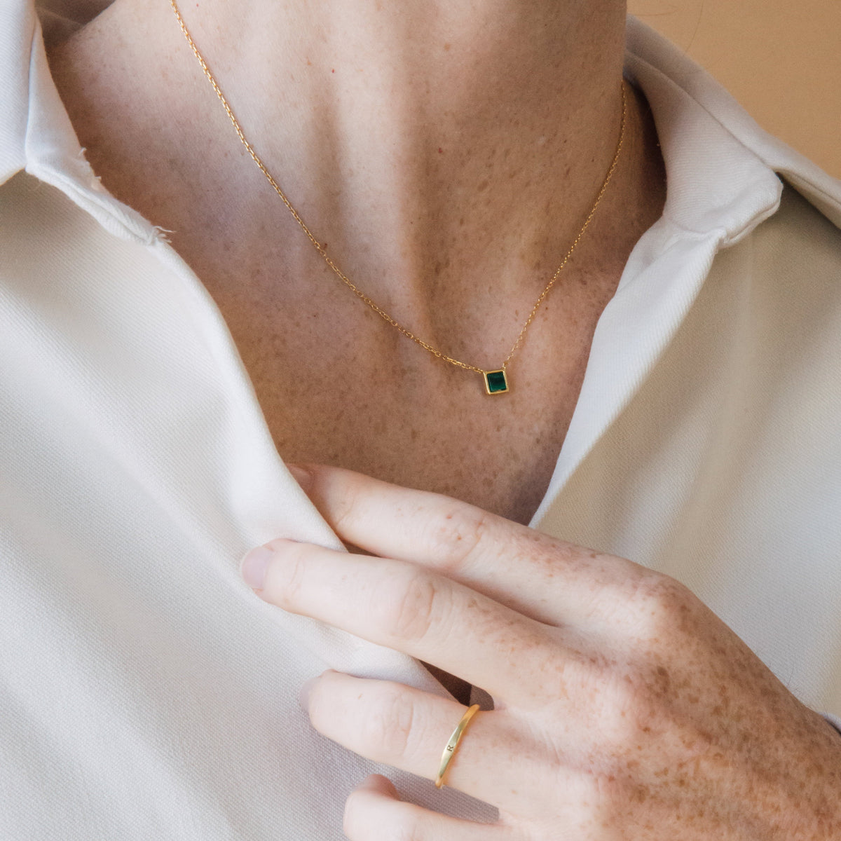 Malachite necklace