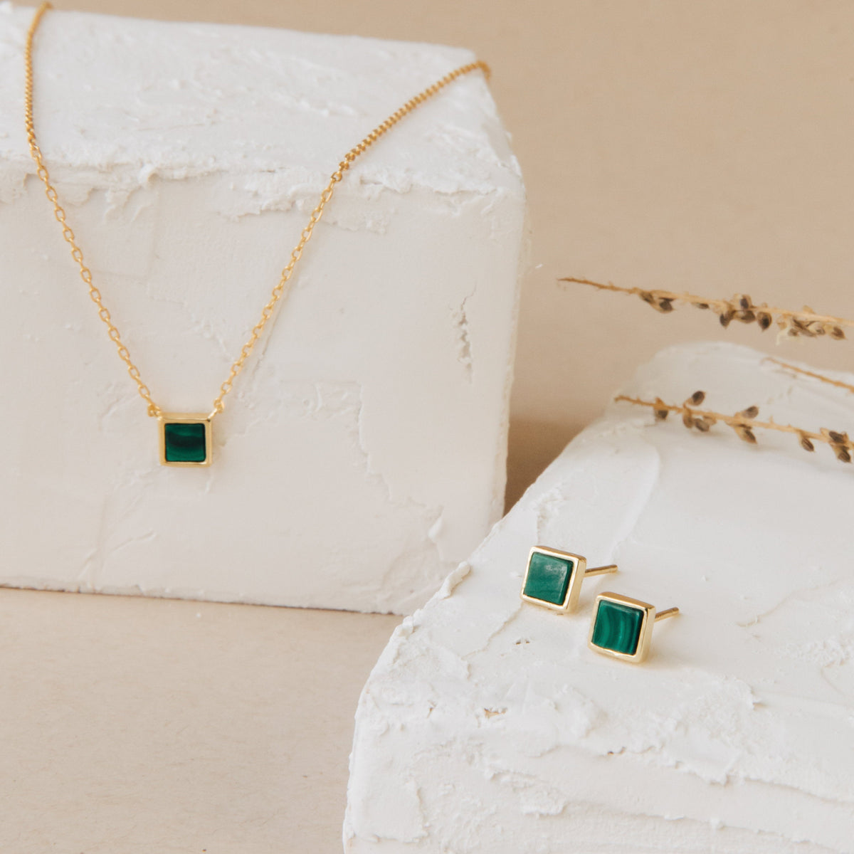 Malachite necklace