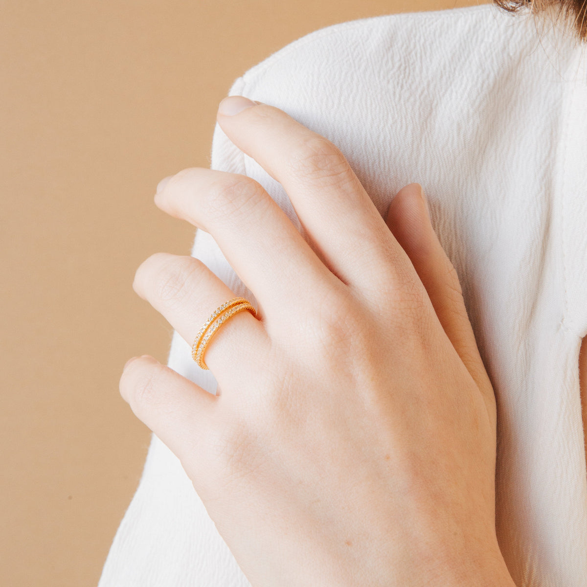 Dove eternity ring
