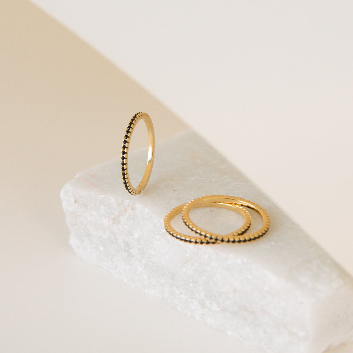 Amber eternity ring
