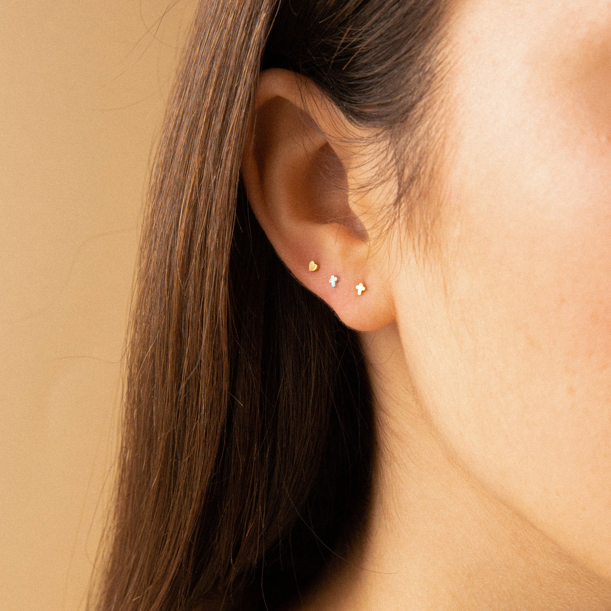 Tiny cross studs 5