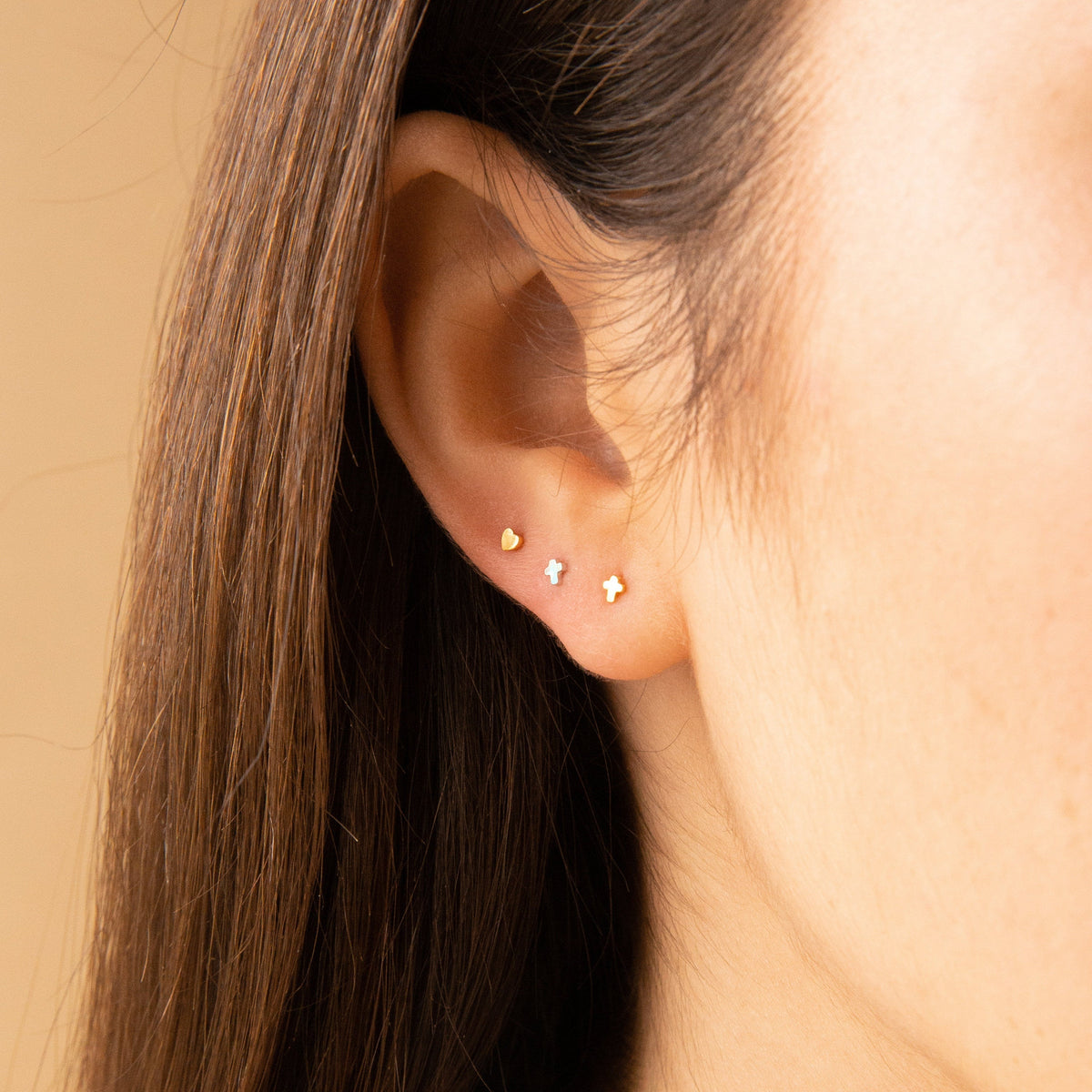 Tiny cross studs 3