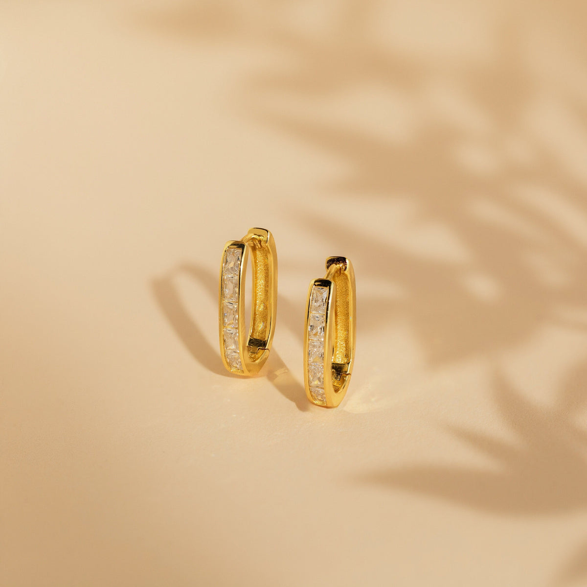 Baguette link hoops 1