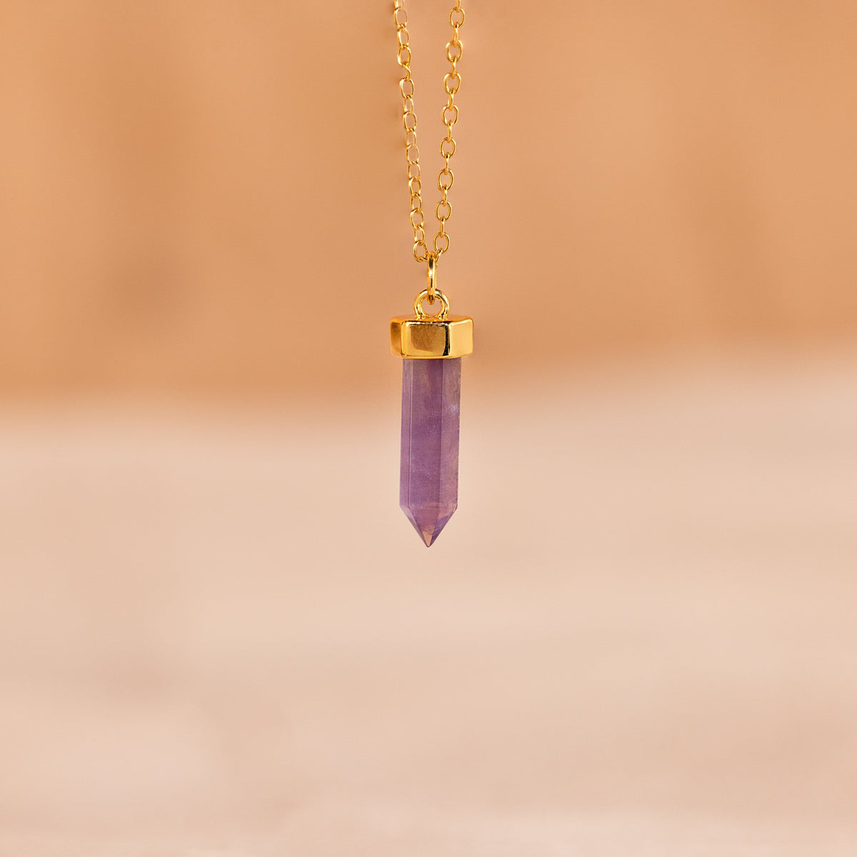 Amethyst quartz necklace