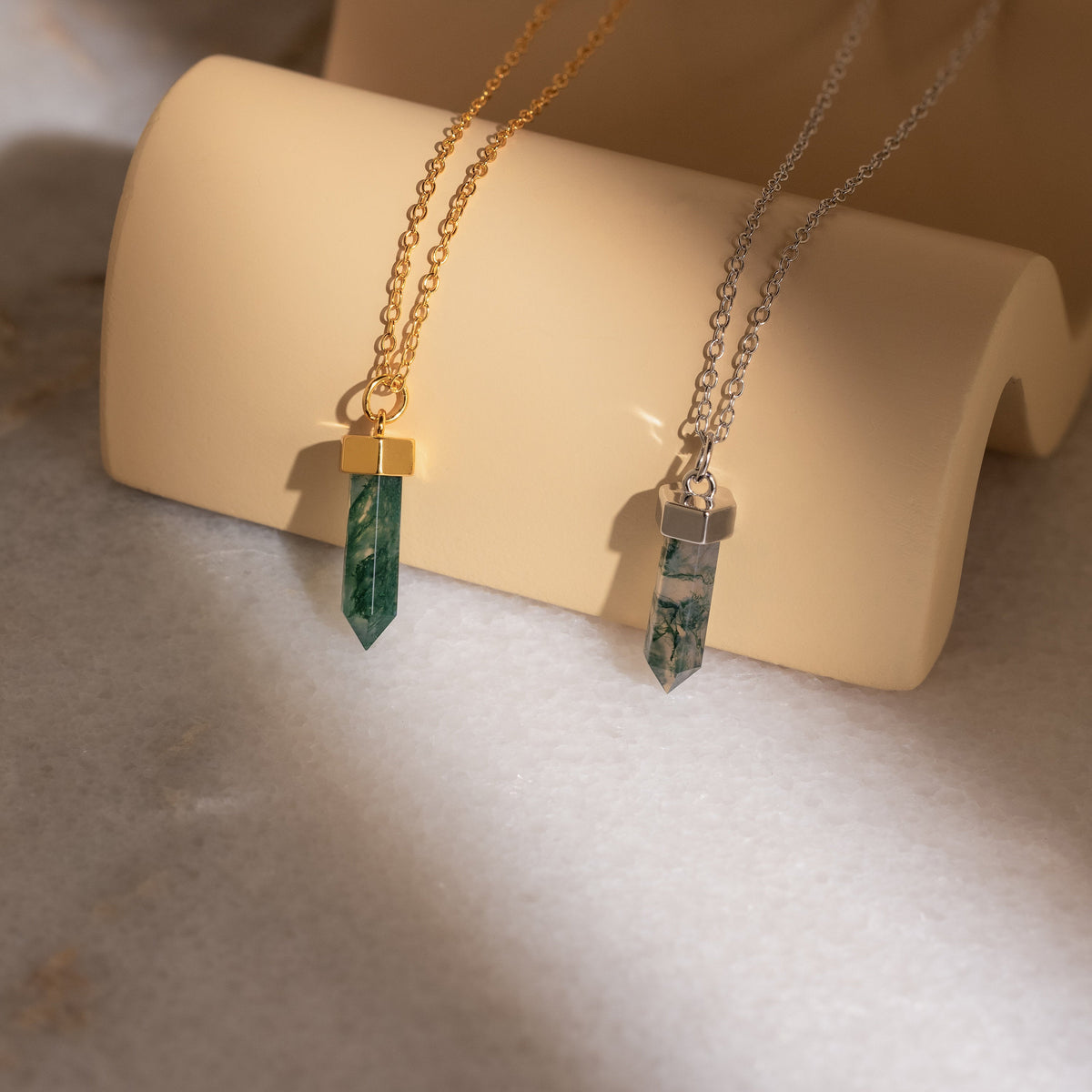 Agate quartz necklace