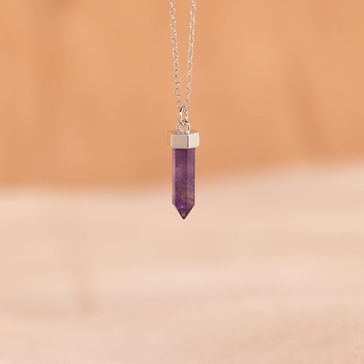 Amethyst quartz necklace