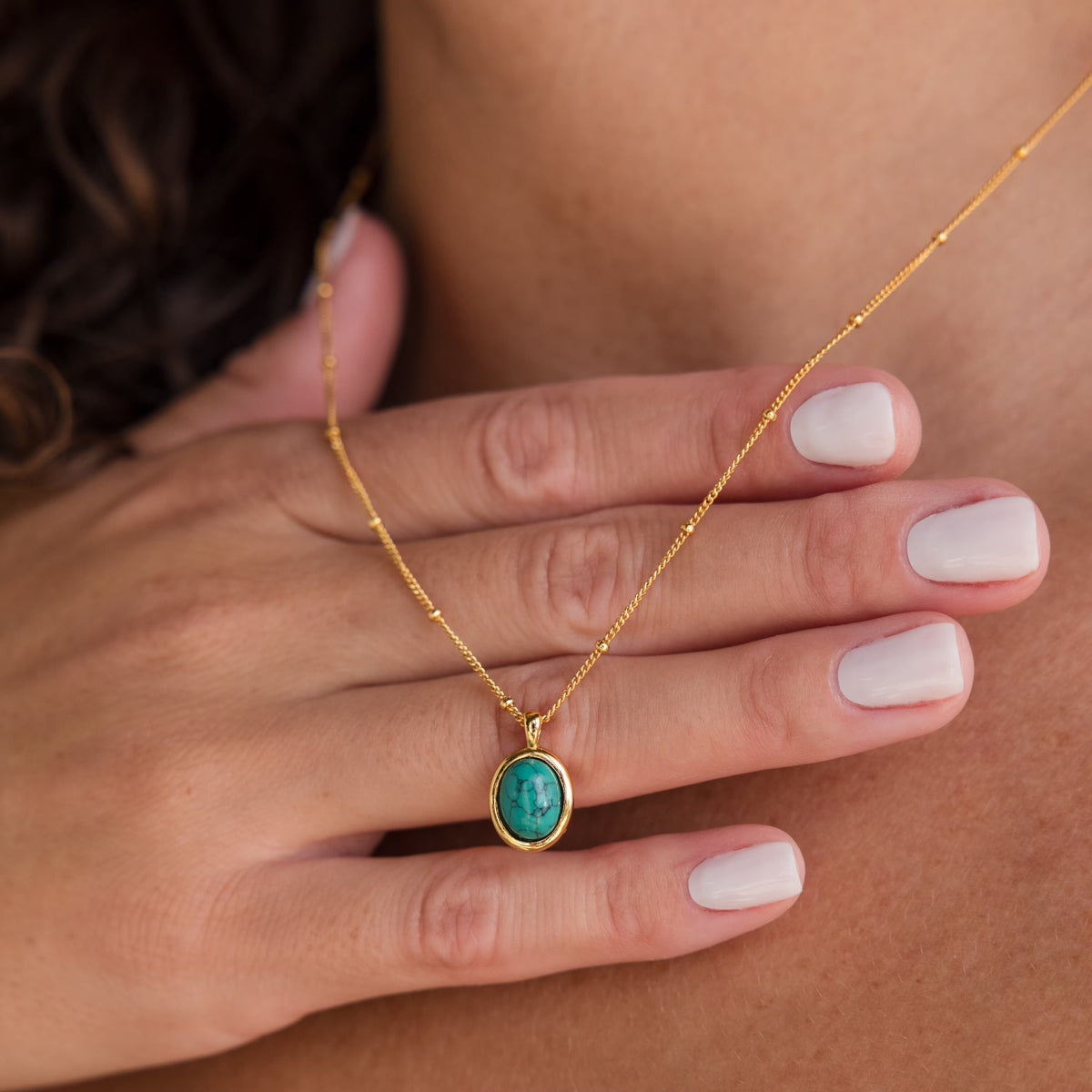Turquoise pendant necklace