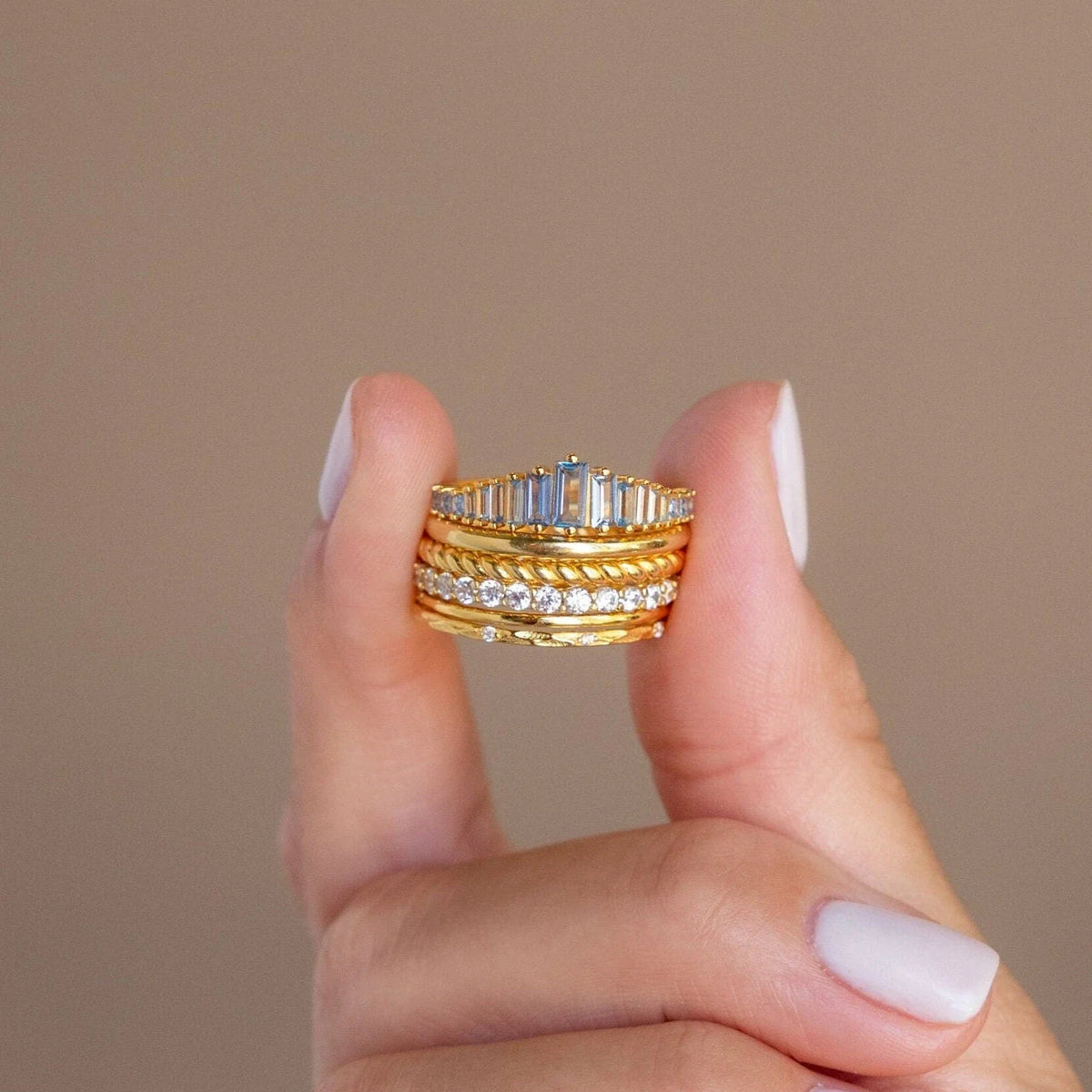 Art deco aquamarine ring