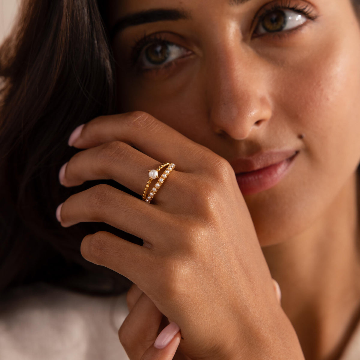 Pearl duo ring