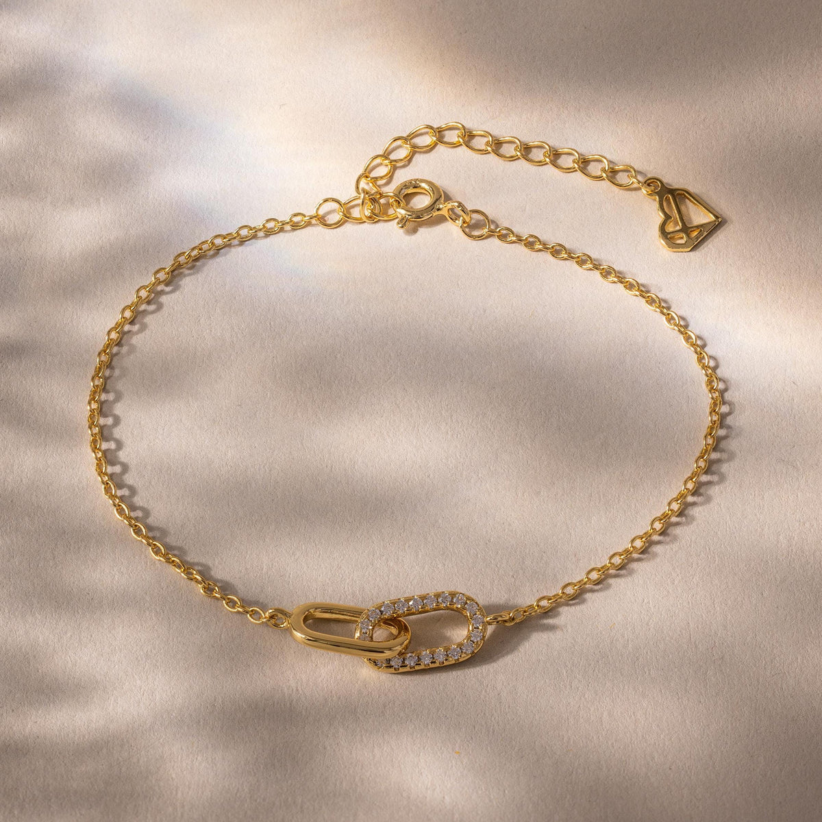 Pave Linked Pendant Bracelet