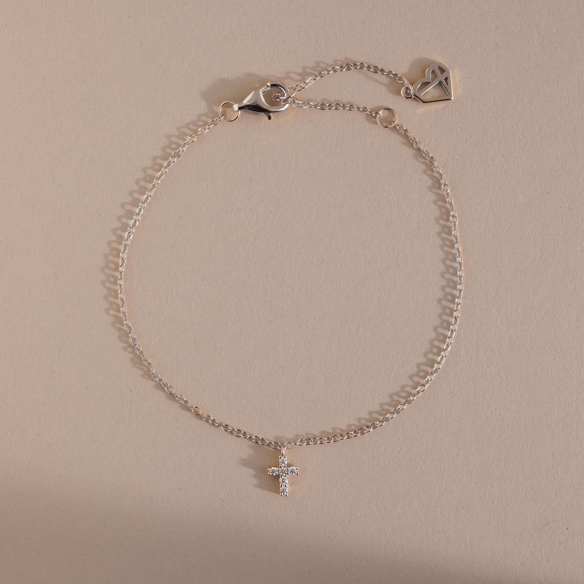 Dainty Cross Charm Bracelet