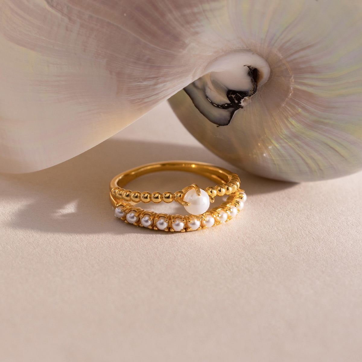 Pearl duo ring