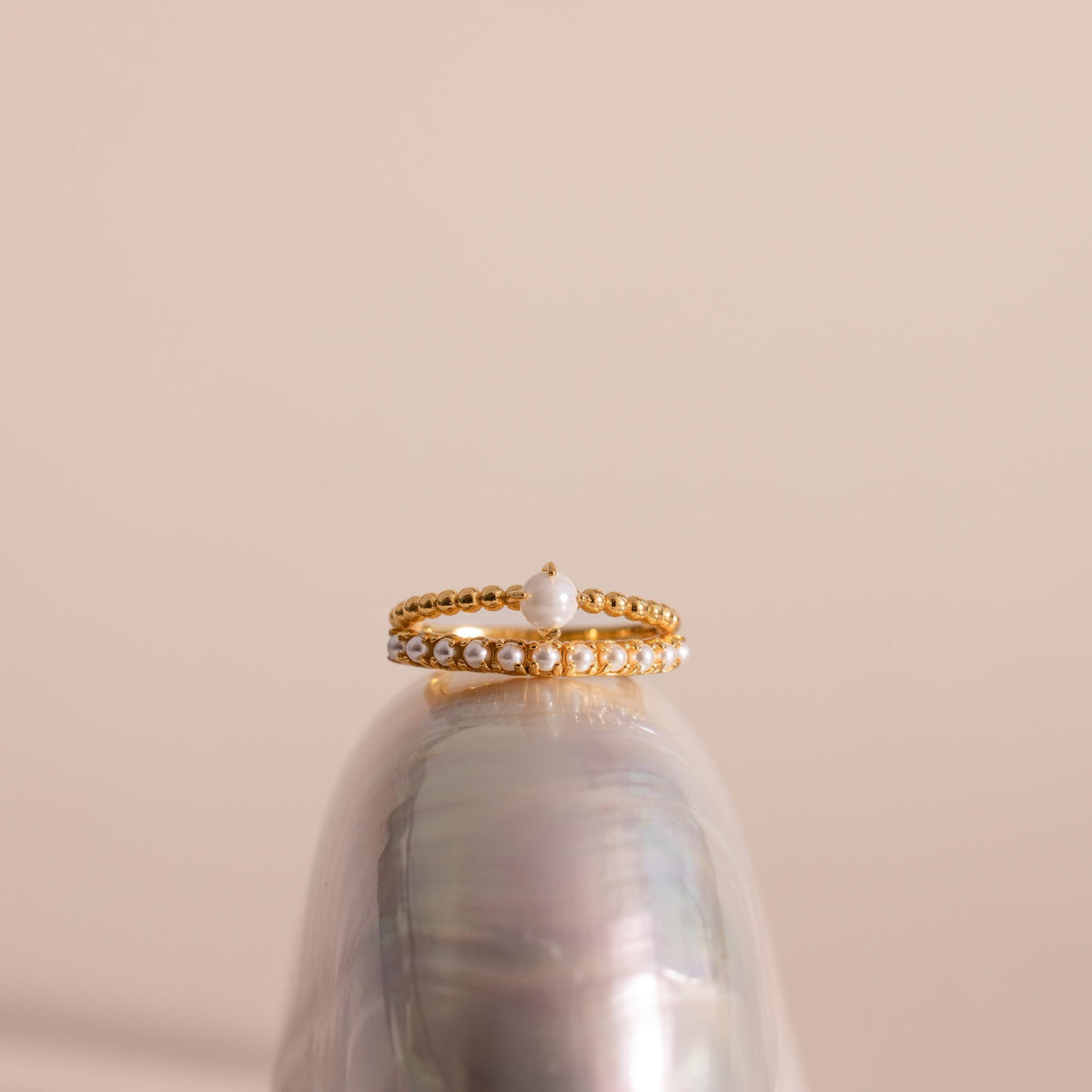 Pearl duo ring