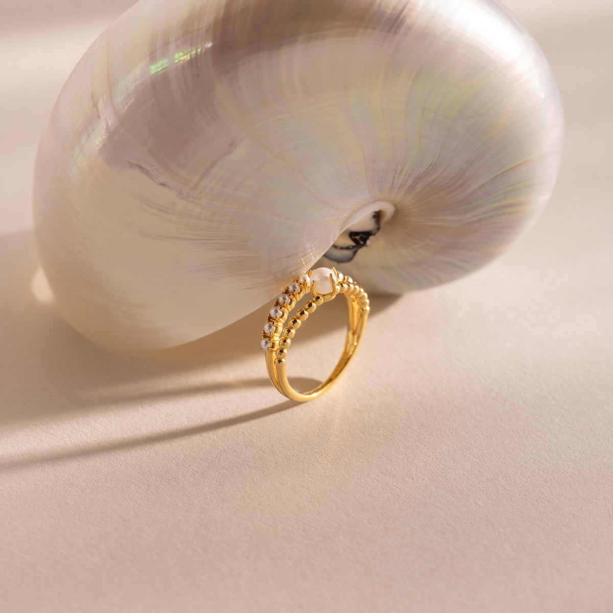 Pearl duo ring