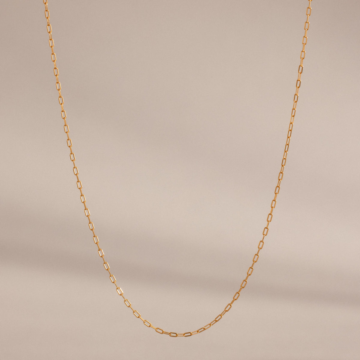 Dainty paperclip necklace