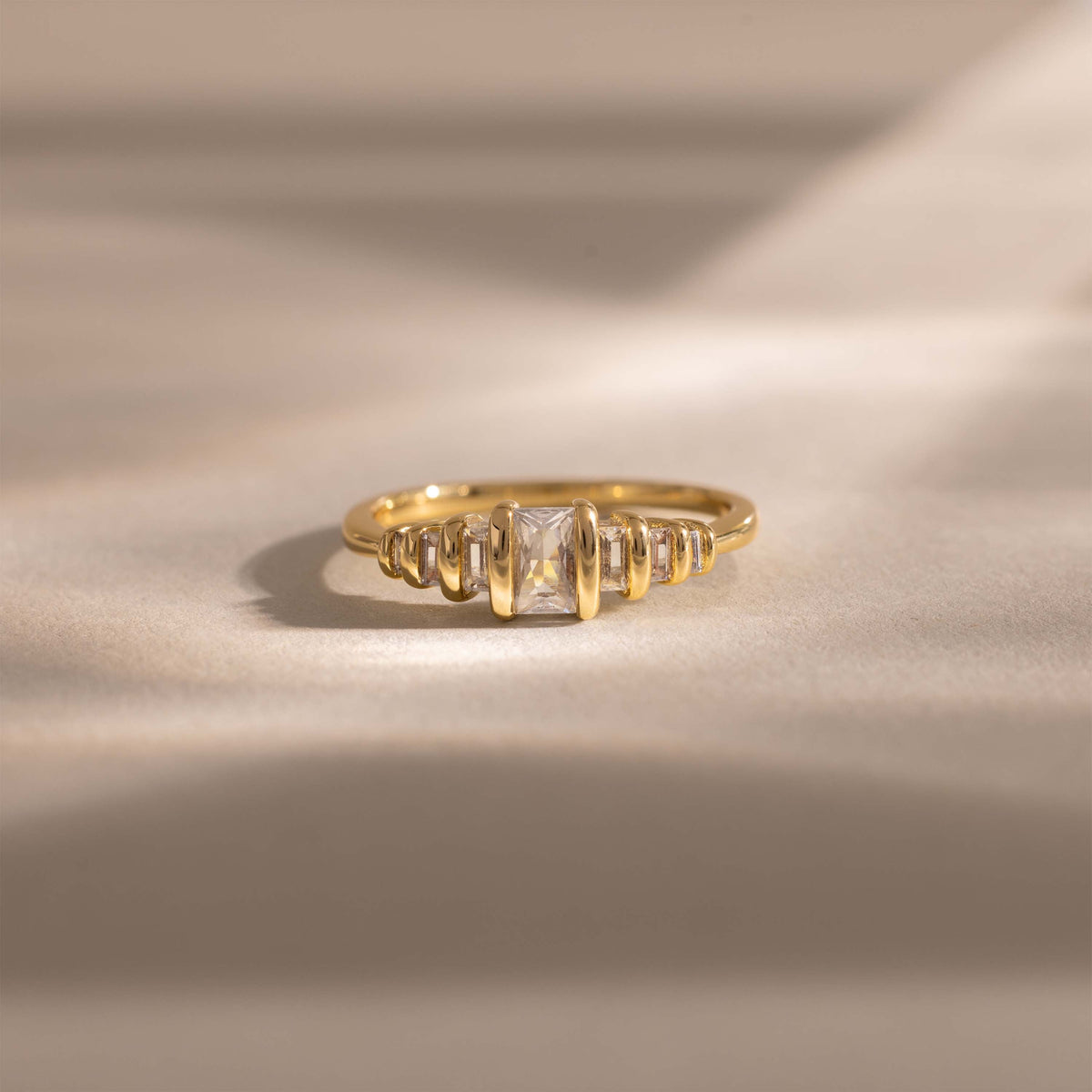 Art Deco Prism Ring