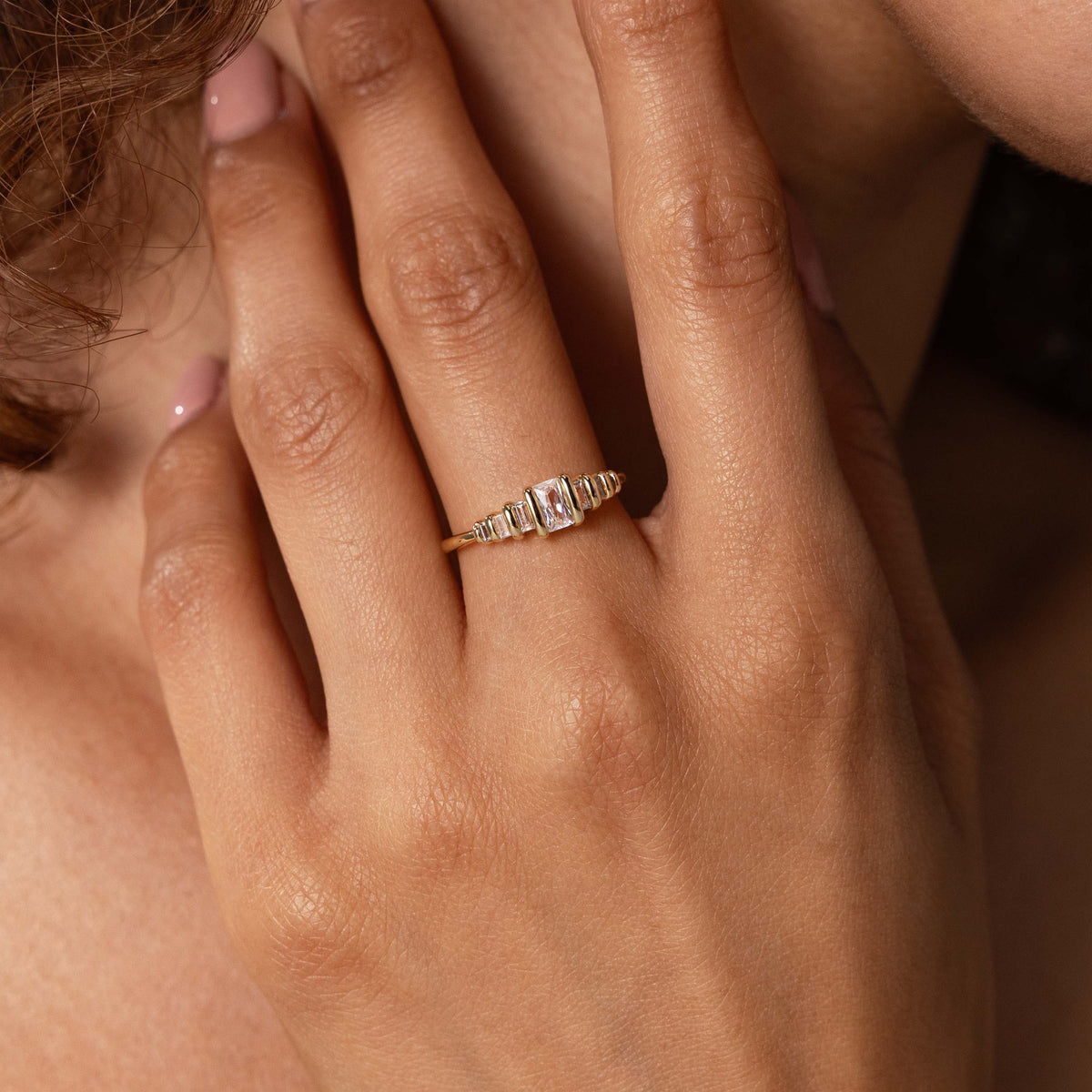 Art Deco Prism Ring