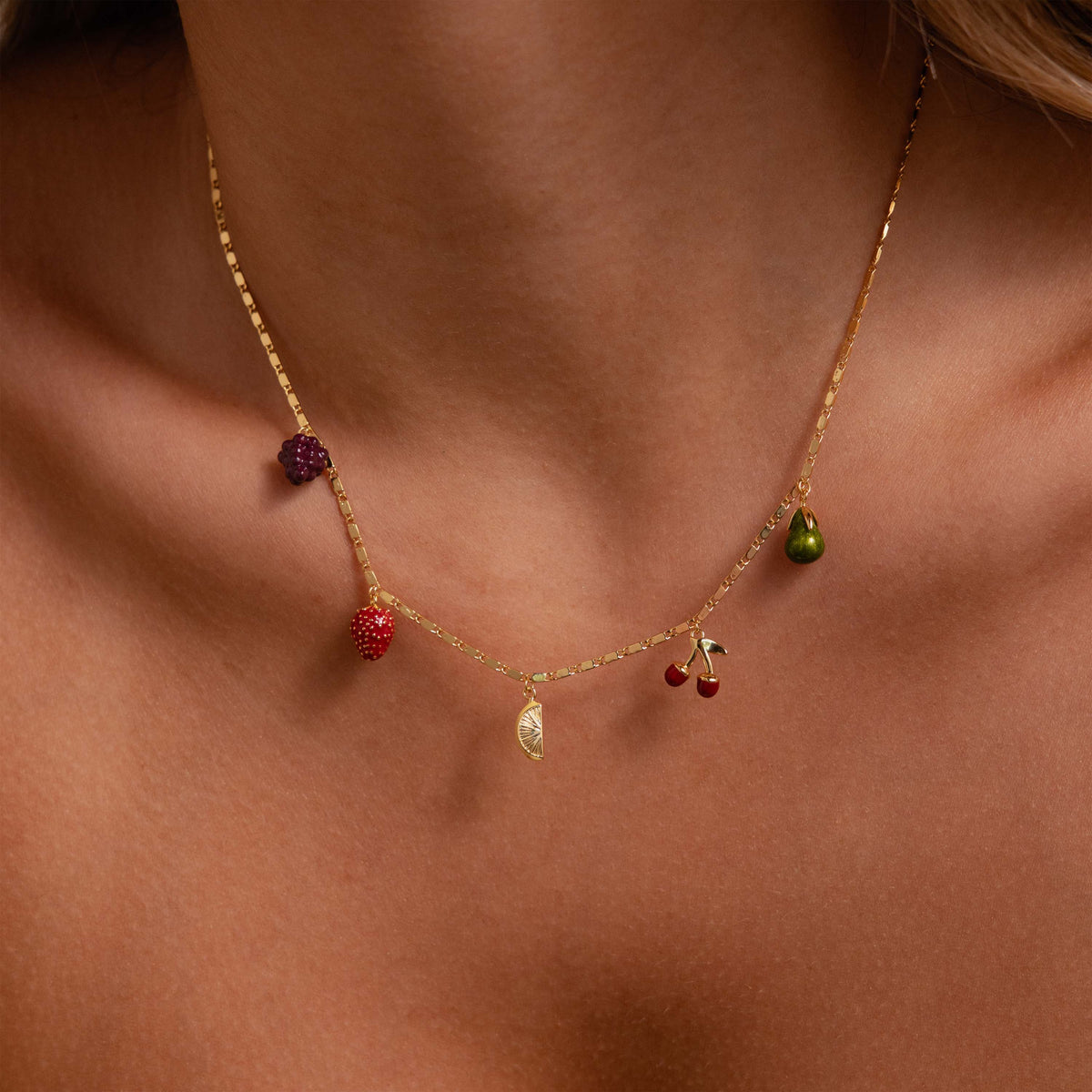 Fruit stand necklace