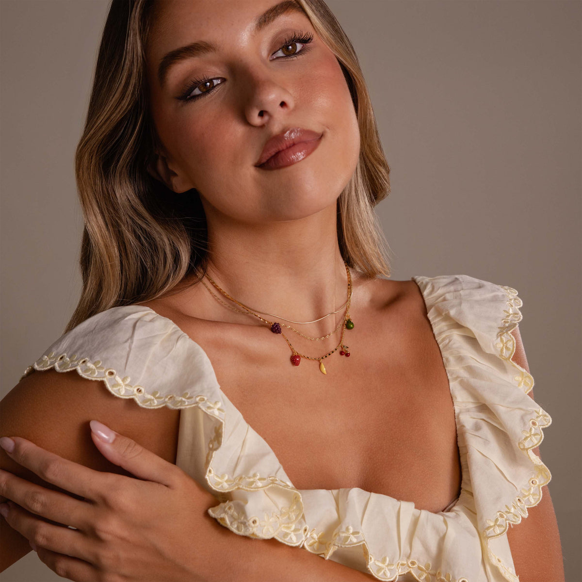 Fruit stand necklace