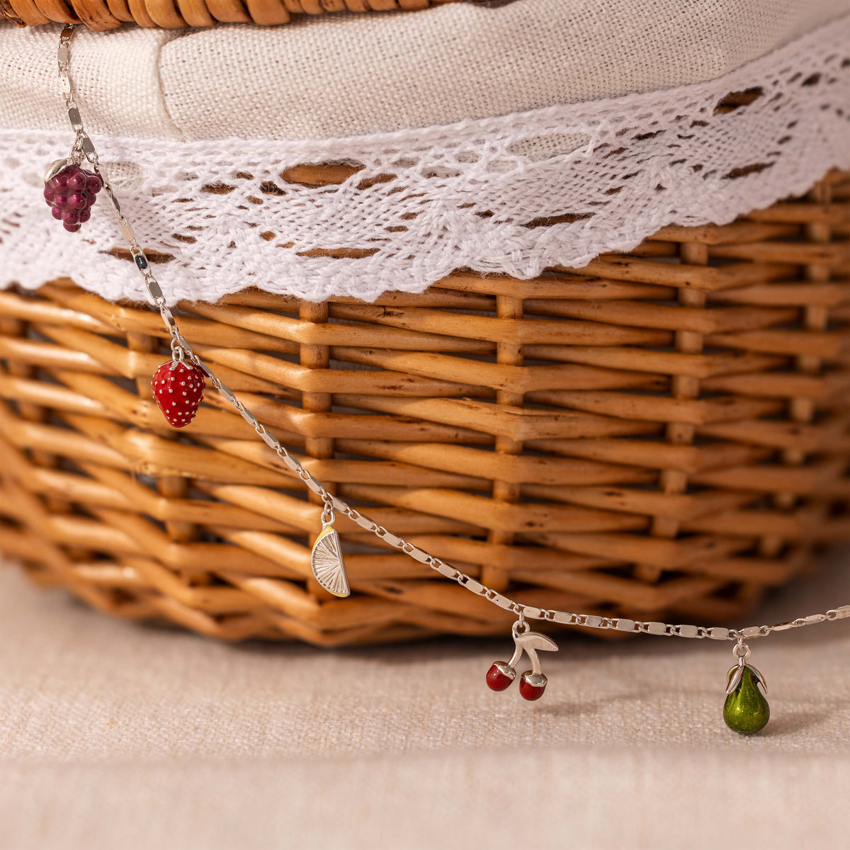 Fruit stand necklace