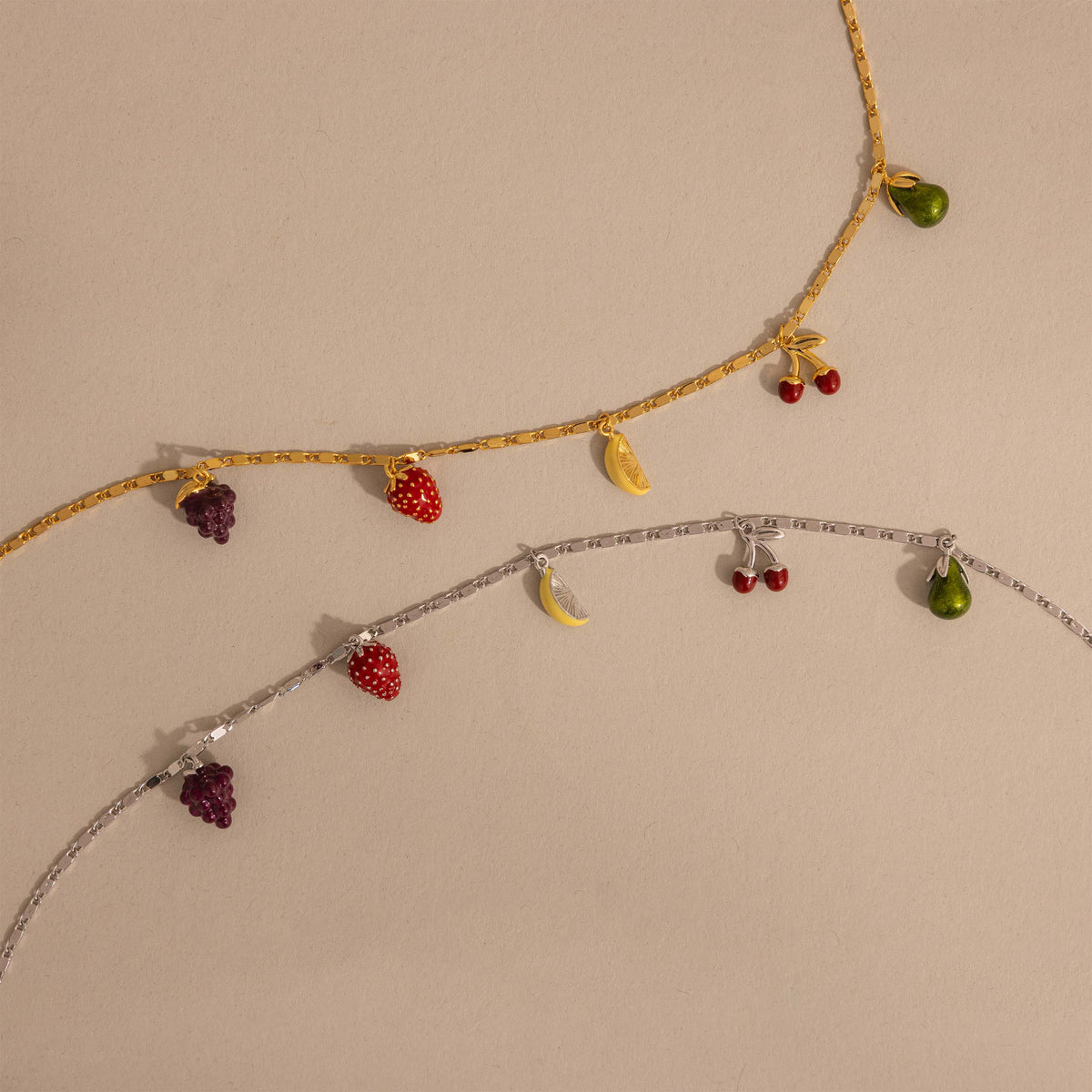 Fruit stand necklace