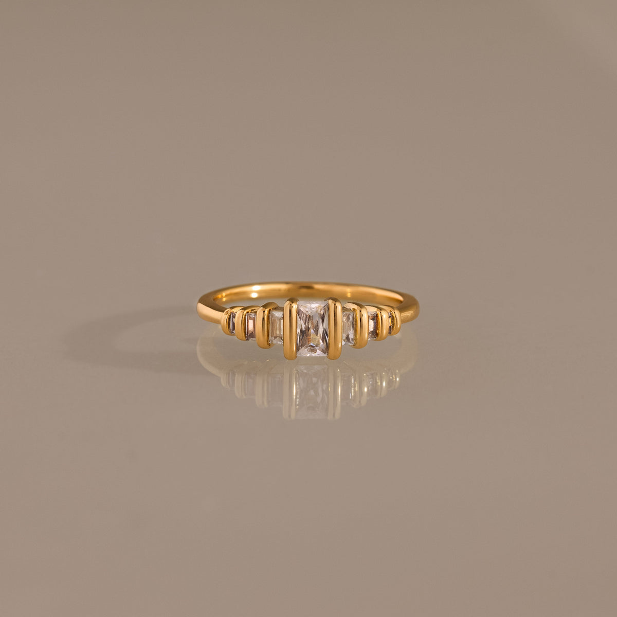 Art Deco Prism Ring