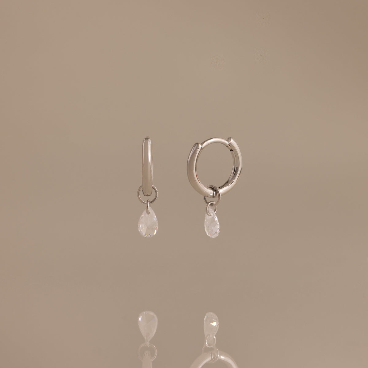 Diamond raindrop huggies 2