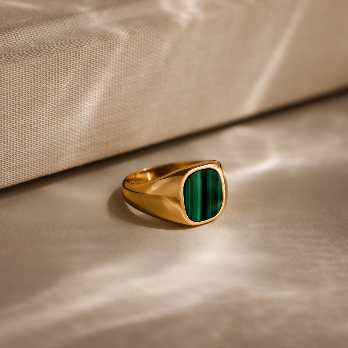 Malachite Signet Ring