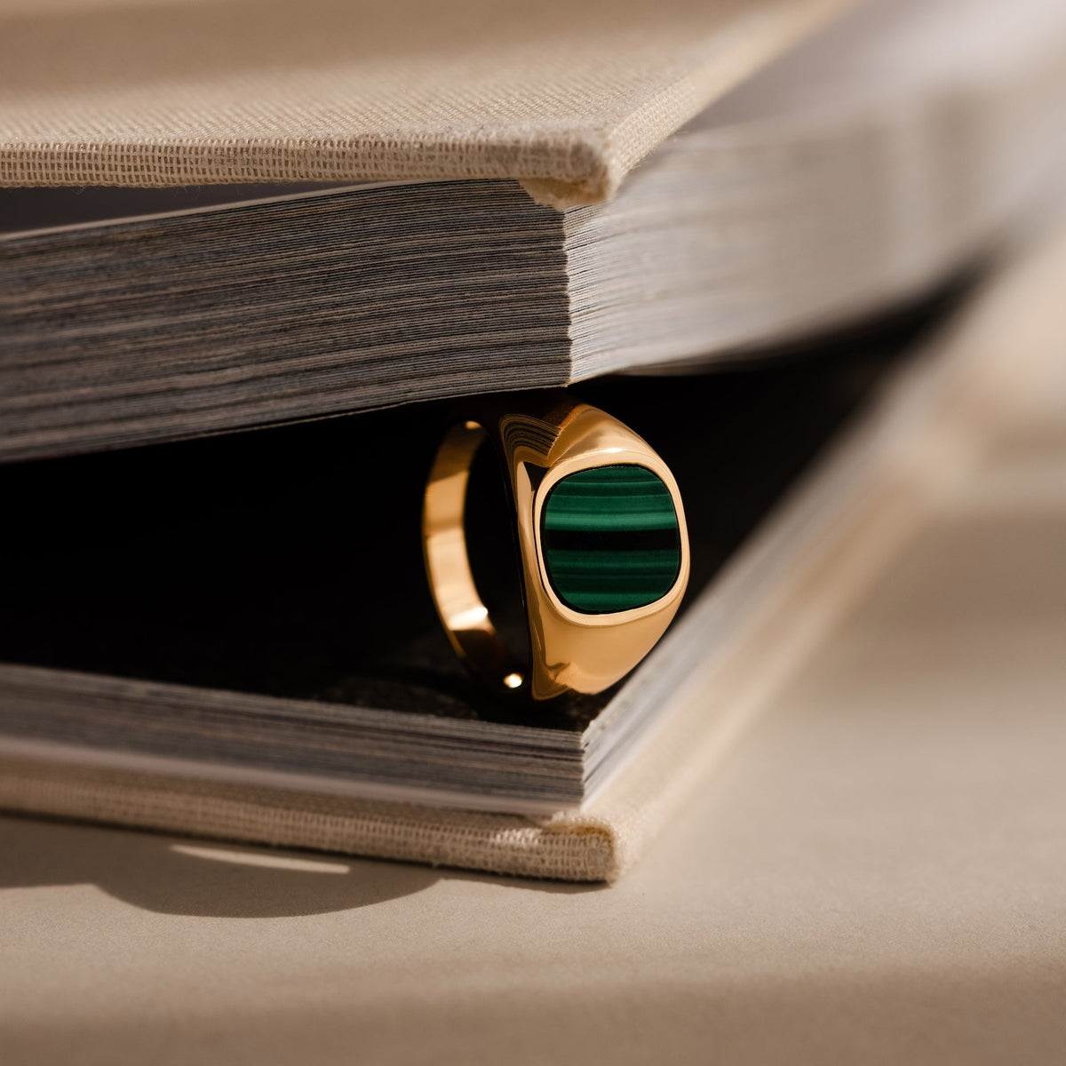 Malachite Signet Ring