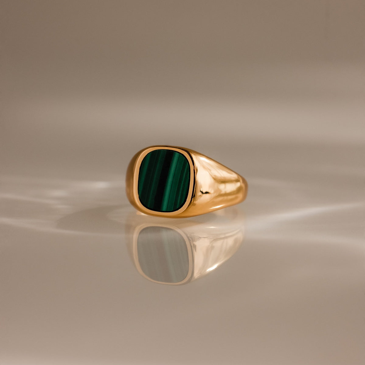 Malachite Signet Ring