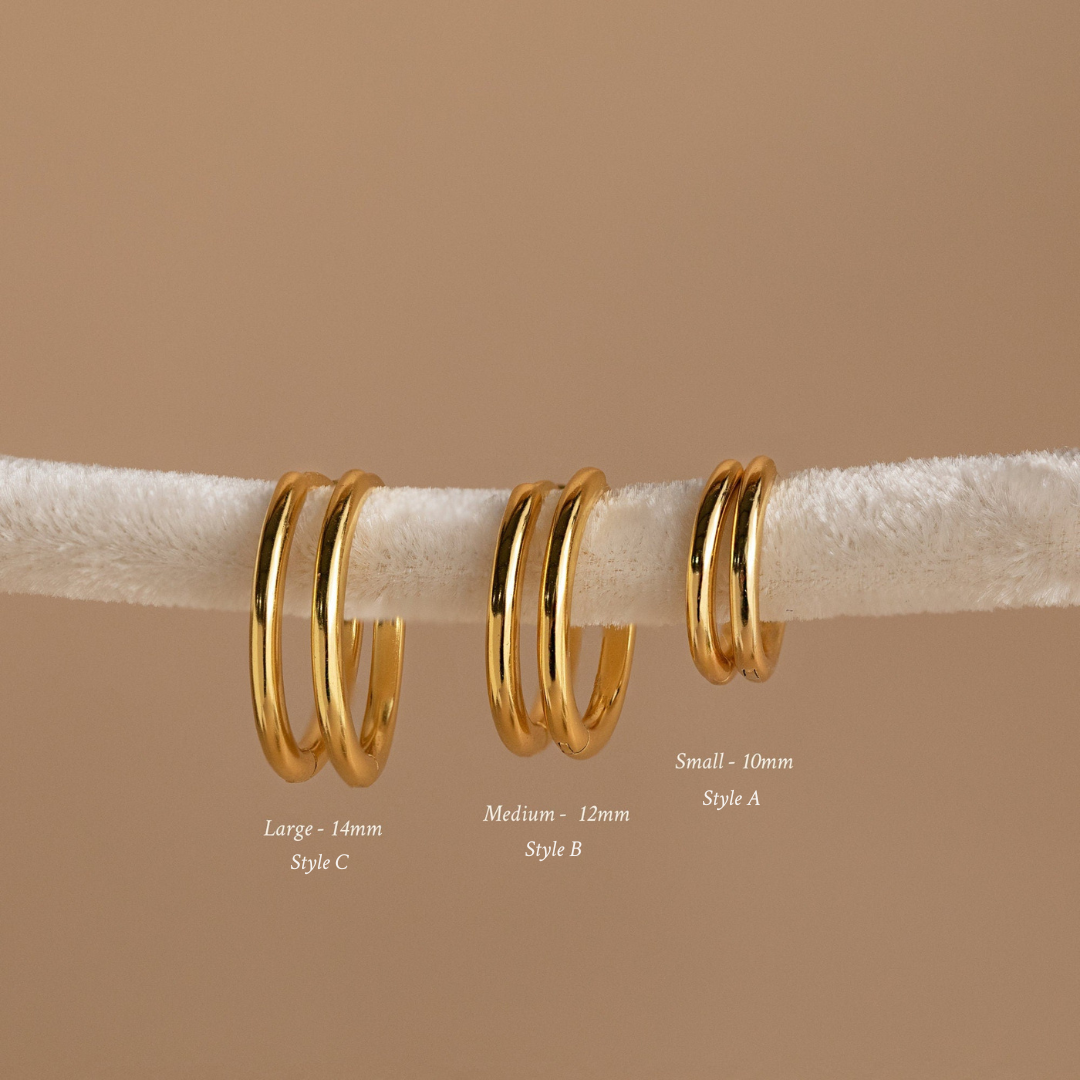 Mini bold hoops