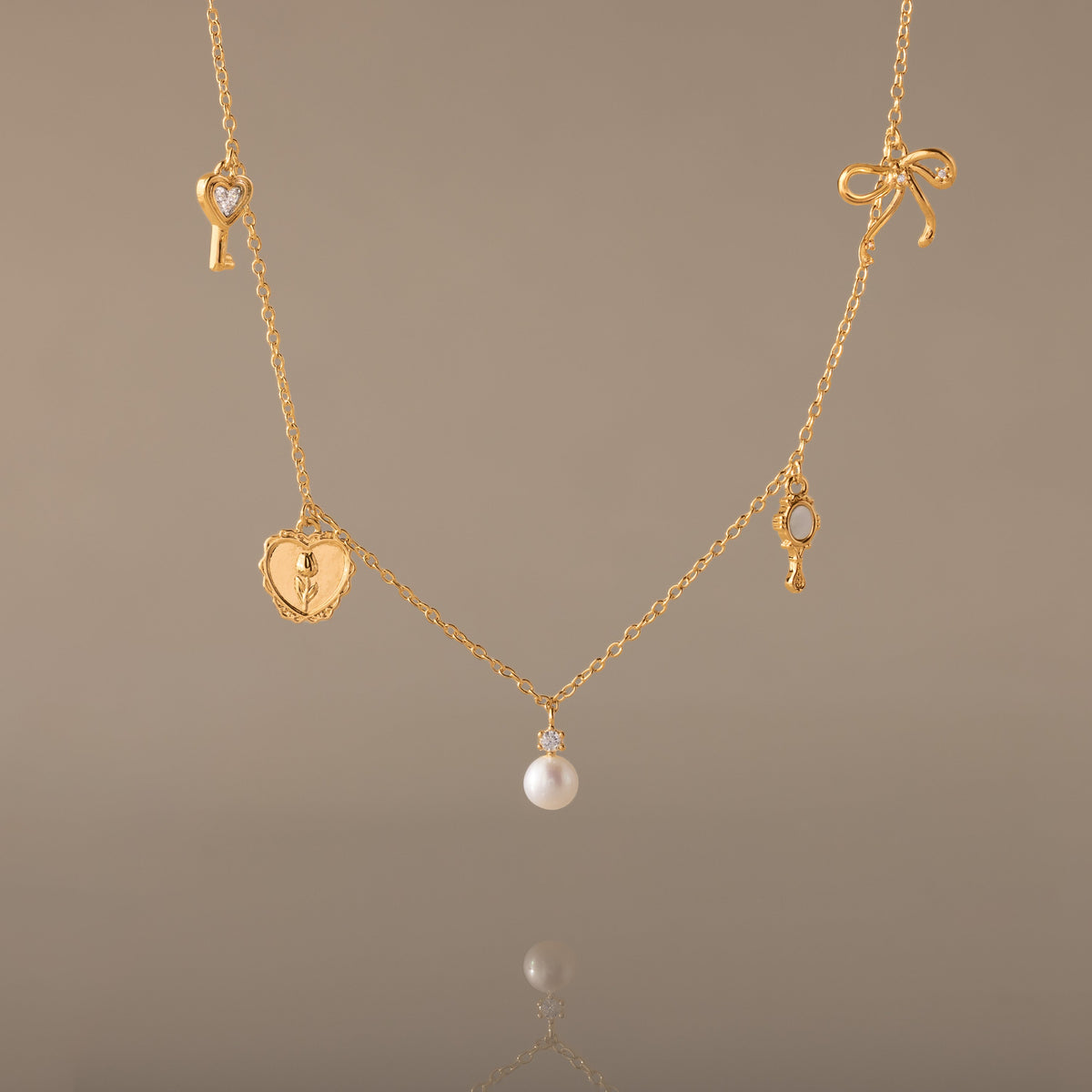 Romantic coquette necklace
