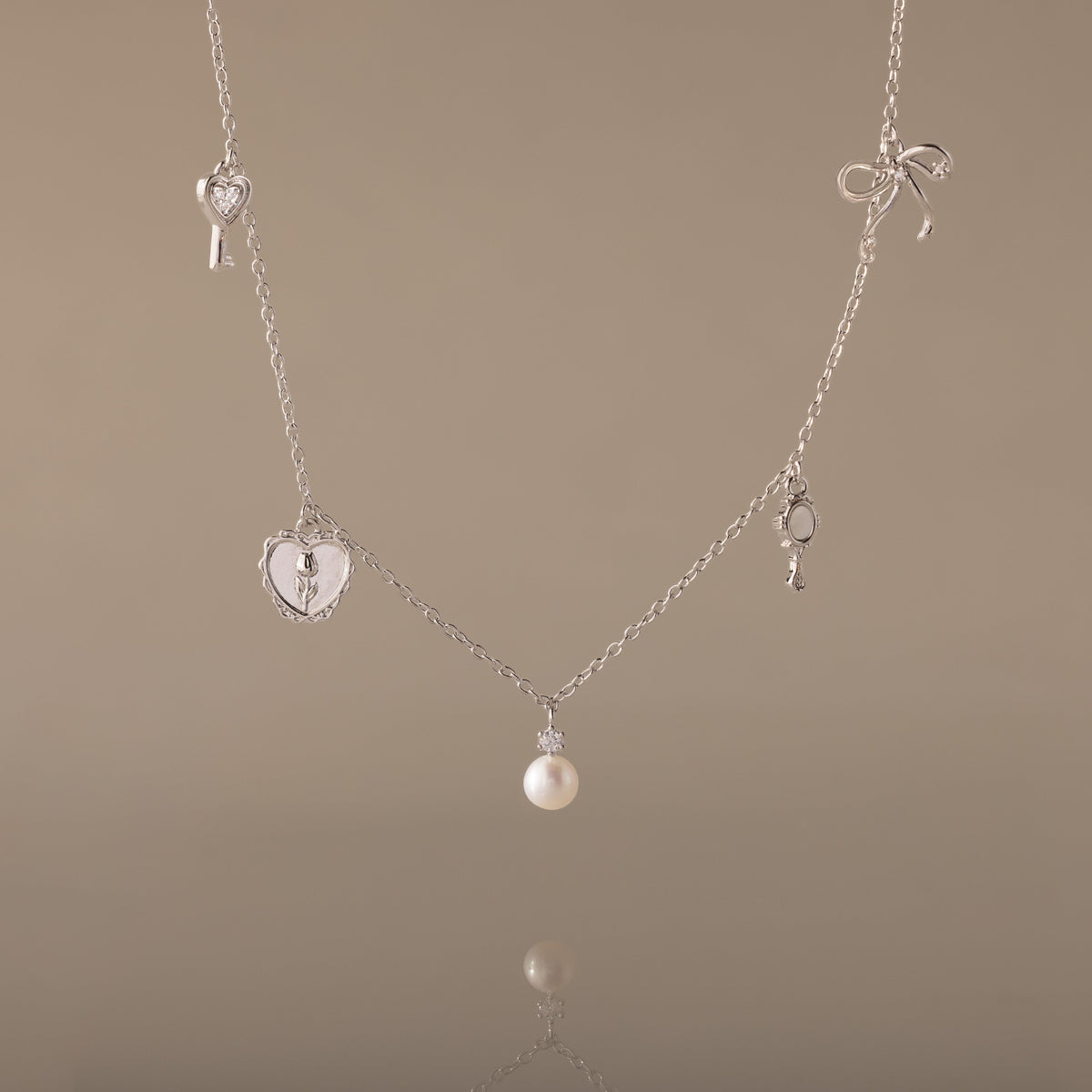 Romantic coquette necklace