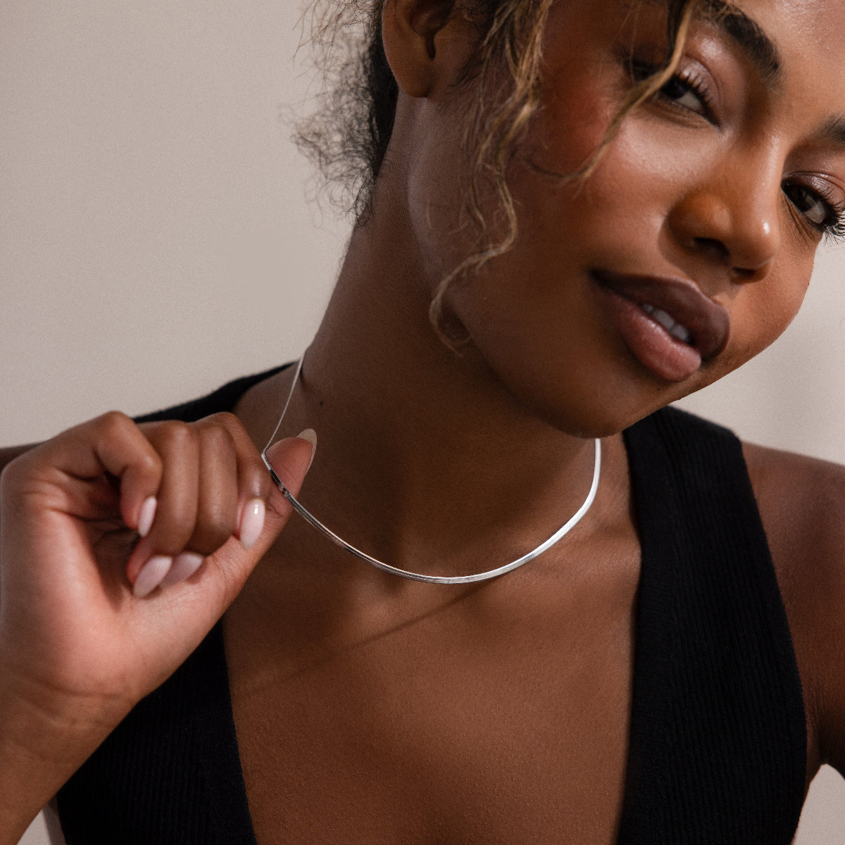 Herringbone necklace