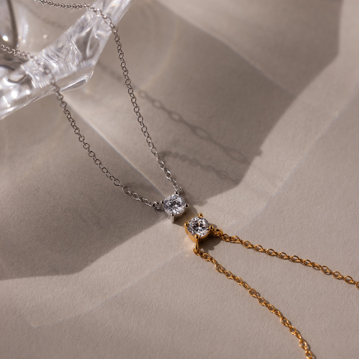 Dainty diamond necklace