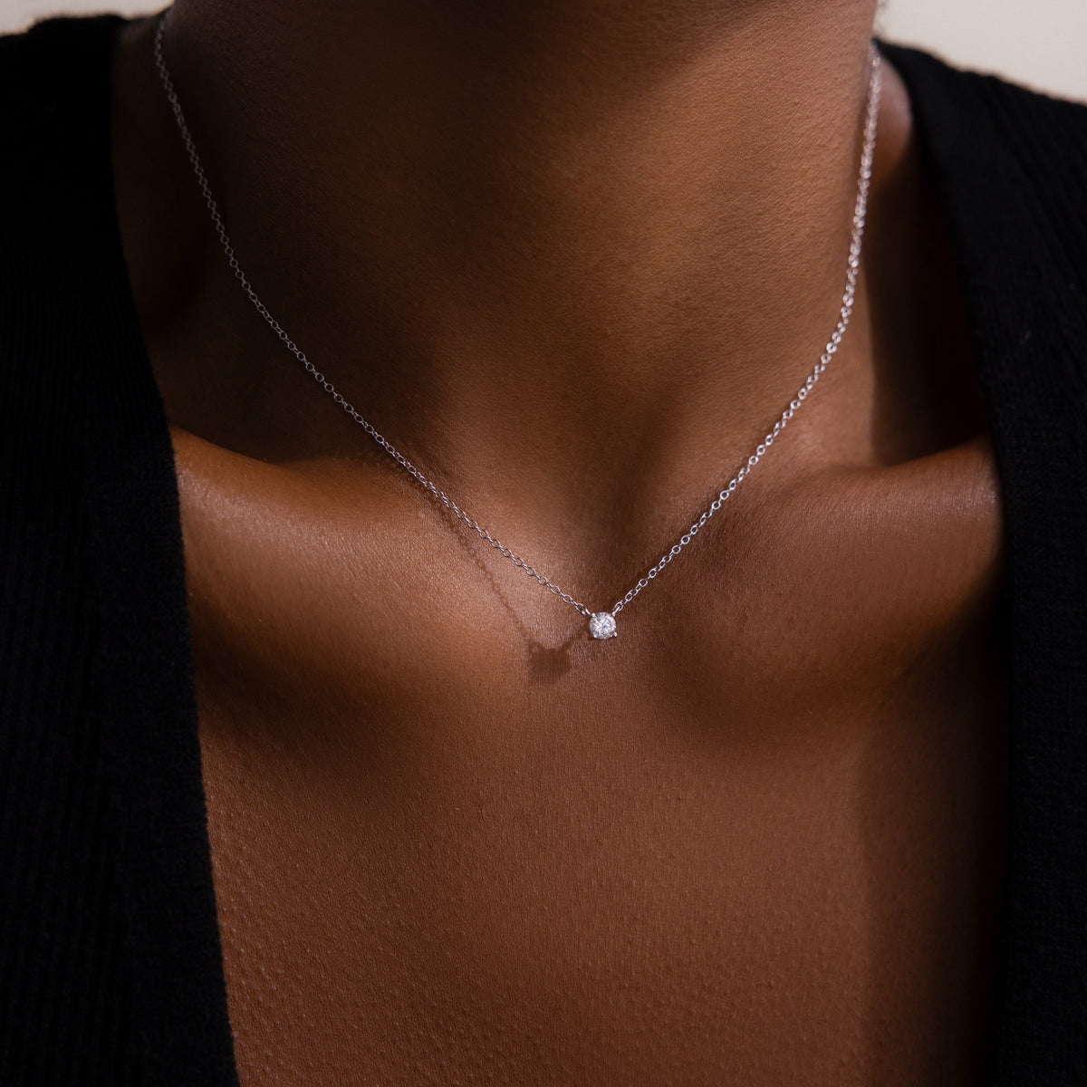 Dainty diamond necklace