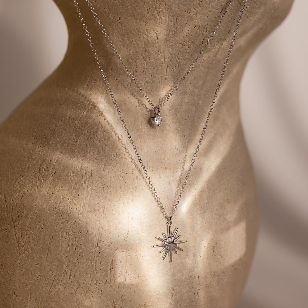 Laura starburst duo necklace
