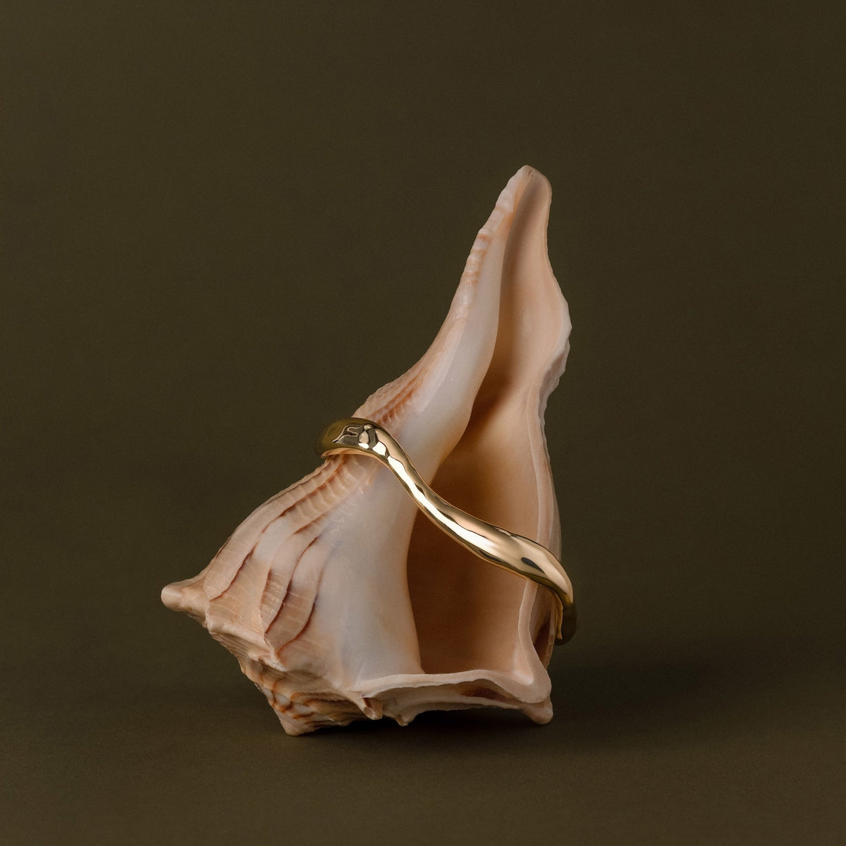 Organic wavy cuff bracelet