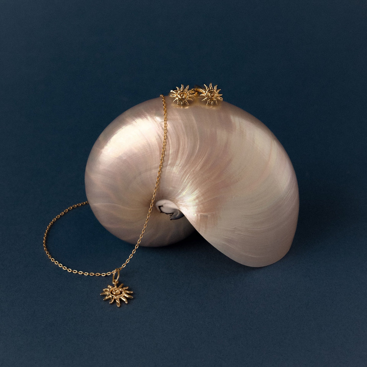 Celestial sun necklace