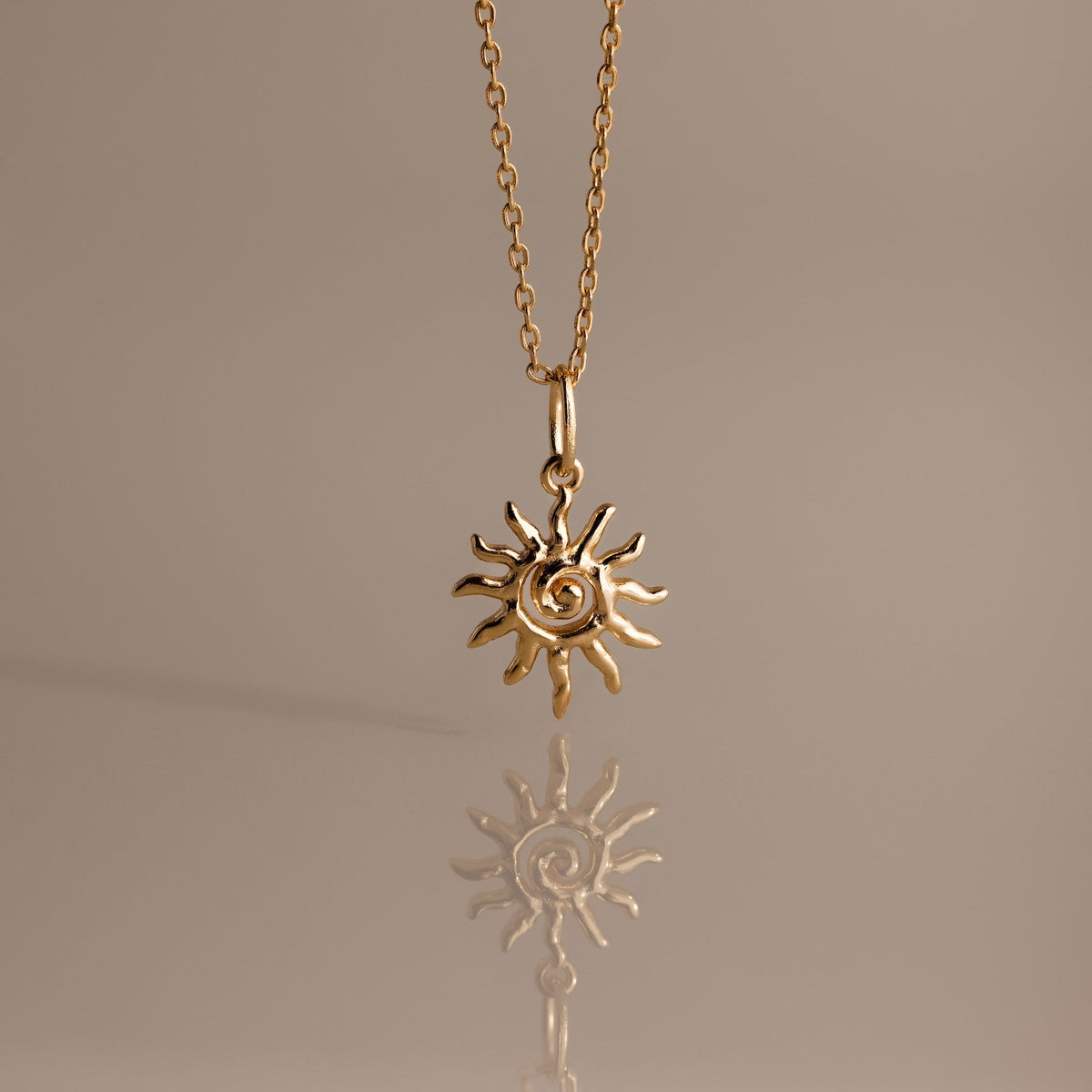 Celestial sun necklace