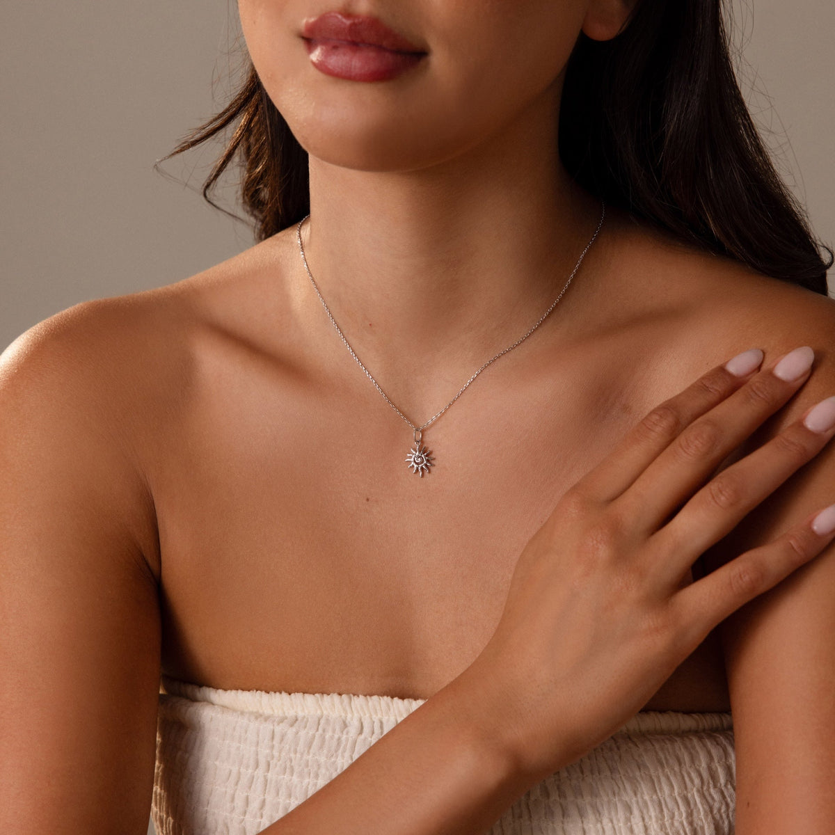Celestial sun necklace