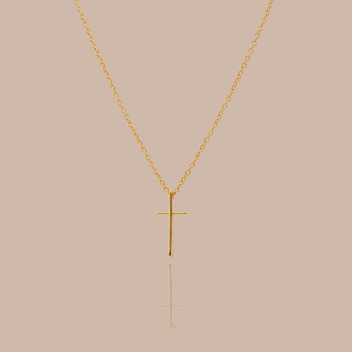 Skinny cross necklace