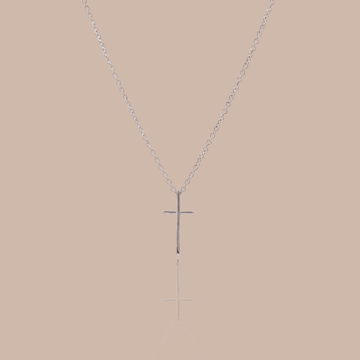 Skinny cross necklace