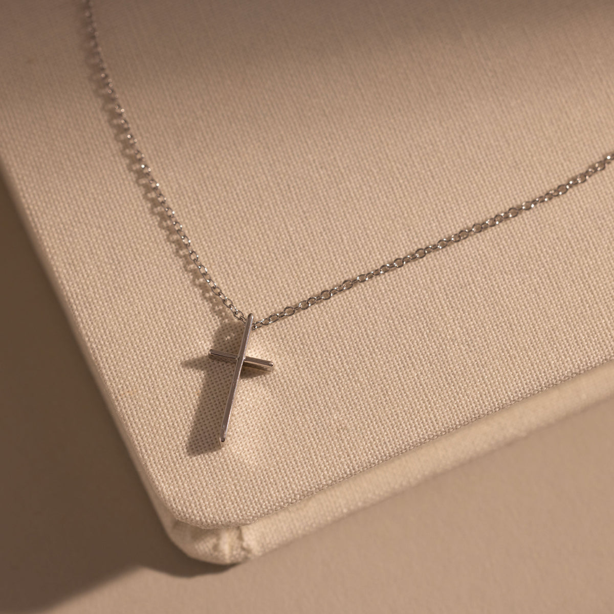 Skinny cross necklace