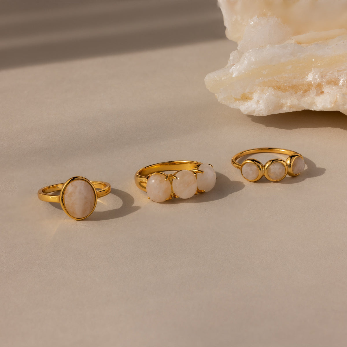 Cosmic moonstone ring